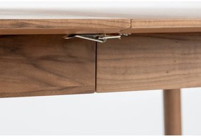 Сгъваема маса за хранене с плот от орехово дърво 80x120 cm Glimps - Zuiver