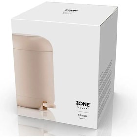 Бежово пластмасово кошче за боклук с педал 4 l Sensu – Zone