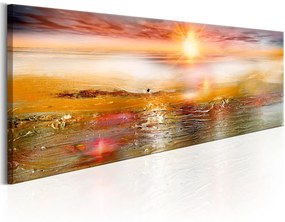 Печат върху платно - Orange Sea 120x40