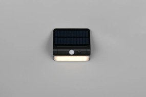 LED стенно външно осветително тяло със соларен панел (височина 12 cm) Olinda – Reality