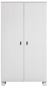 Гардероб от бял бор 111x202 cm Ties - WOOOD