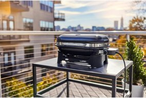Електрическо барбекю Weber Lumin Compact WB91010979DL, 2200W, 315C MAX, Емайлирани с порцелан чугунени скари, Черен
