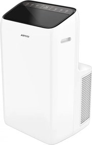 Мобилен климатик Ayco MAHC3428, 12000 BTU, Клас A, До 24 м2, 450 м3, 64 dB, Сензорно управление, Бял