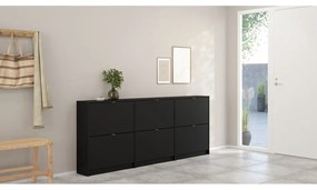 Черна накланяща се стойка за обувки Shoes – Tvilum