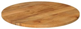 370079 vidaXL Плот за маса Ø 80x3,8 см кръгло масивно дърво манго