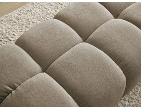 Кафяво-сива табуретка от прежда с примки от букле Everest – Bobochic Paris