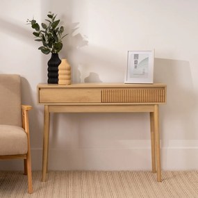 Конзолна маса в естествен цвят 30x100 cm Iona – Casa Selección