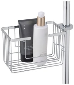 Рафт за баня без пробиване от неръждаема стомана в блестящо сребрист цвят Valognes – Wenko