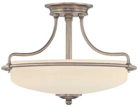 Elstead QZ-GRIFFIN-SFS-AN - Полилей за повърхностен монтаж GRIFFIN 3xE27/100W/230V матов хром