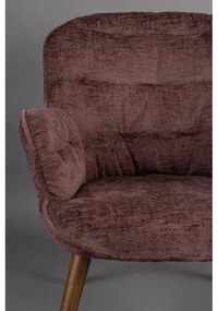 Тъмнолилаво кадифено кресло Lenn – Dutchbone