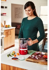 Акумулаторен чопър KitchenAid 5KFCB519EER, 12 V, 1.18 л, 3500 rpm/min, 2 скорости + Pulse, Без BPA, Empire Red