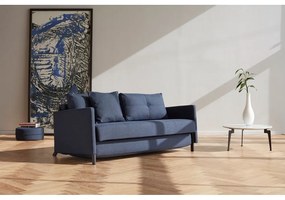 Тъмносин разтегателен диван Cuber с подлакътници Mixed Dance Blue, 100 x 174 cm Cubed - Innovation