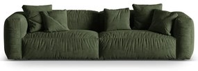 Зелен кадифен модулен диван 320 cm Martina – Micadoni