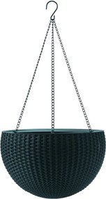 Пластмасова висяща и стенна саксия за цветя ø 35 cm Hangingsphere – Keter