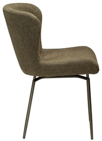 Тапициран трапезен стол в цвят каки Glam – DAN-FORM Denmark