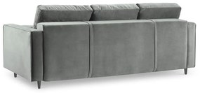 Светлосиво кадифено канапе Santo - Milo Casa