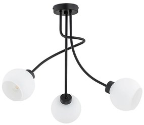 Полилей за повърхностен монтаж PLENA 3xE27/15W/230V черен