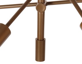 Индустриален висящ аплик тъмно бронз 6-светлина - Сидни