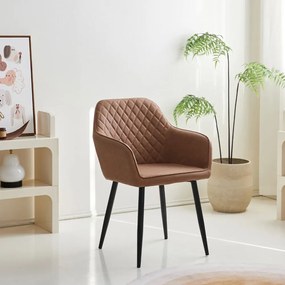 Кухненски стол Laurie-Кафяво (2) парчета