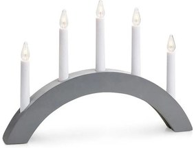 Сива светлинна декорация с коледен мотив Atle - Markslöjd