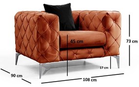 Оранжев фотьойл Como – Artie