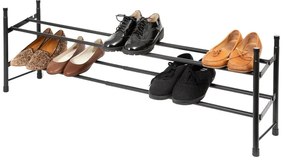 Черен метален телескопичен шкаф за обувки - Compactor