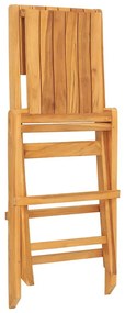 3155064 vidaXL Сгъваеми градински столове, 4 бр, 47x62x90 см, тик масив