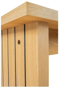 Масичка за кафе с плот от дъб в естествен цвят 60x120 cm Stripe - Woodman