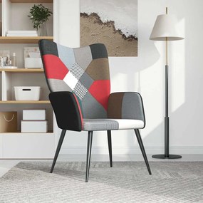 328197 vidaXL Релаксиращ стол, пачуърк, плат