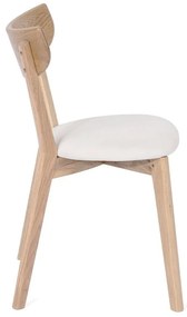 Дъбов трапезен стол с бяла седалка Arch - Bonami Essentials