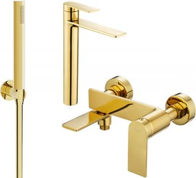 Mexen Zero Комплект за вана R70, златен - 71113R70-50