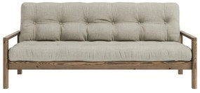 Бежов ленен разтегателен диван 205 cm Knob - Karup Design