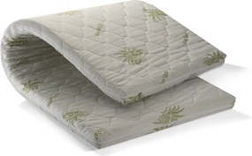 Топ матрак Sleepy, Aloe Memory, 180x200x6, Среден към мек, Мемори пяна
