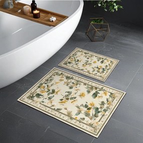 Бежови килими за баня в комплект 2 бр. 60x100 cm – Foutastic