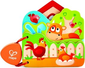 Hape - Бебешка книжка с домашни животни