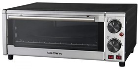 Електрическа фурна Crown PPS-15HS, 1300 W, 15 L, Таймер, 100-230 C, Инокс/черен