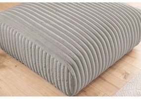 Светлосива табуретка от рипсено кадифе Justin – Ropez