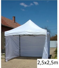 Шатра тип хармоника 2,5x2,5 бяла SQ