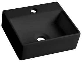 Черен керамичен малък умивалник 33,5x29 cm Giulia – Sapho