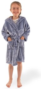 Синя детска хавлия размер 134-140 от микроплюш Delux – Tiseco Home Studio