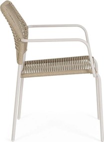 Бежов/в естествен цвят метален градински стол Jable – Bizzotto