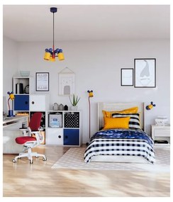 Синьо детско осветително тяло с метален абажур ø 30 cm Mouse II – GTV