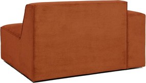 Модул за оранжев велурен диван (ляв ъгъл) Sting - Scandic