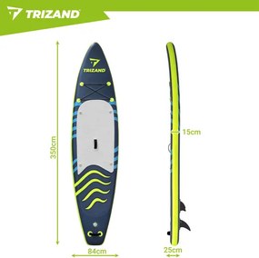 Надуваема SUP дъска Trizand с пълен комплект аксесоари Dĺžka: 320 cm