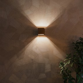 Интелигентна стенна лампа тъмно бронз 8 см с Wifi G9 - Transfer