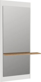 Пияр TopMebel меламиново огледало в бял цвят 60x14,6x150см.