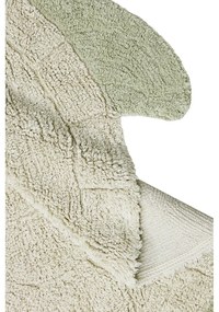 Бежов ръчно изработен памучен детски килим подходящ за пране 110x130 cm Sea Turtle – Lorena Canals