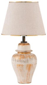 Настолна лампа RAMZES 1xE27/40W/230V кремава/златна