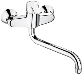 Стенен смесител за кухня, Roca, A5A7609C00, с нисък въртящ се чучур