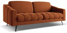 Оранжев кадифен диван 202 cm Nalu – Makamii